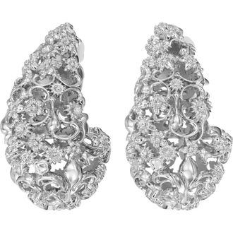 Tory Burch Filigree Wave Earrings in Tory Silver at Nordstrom