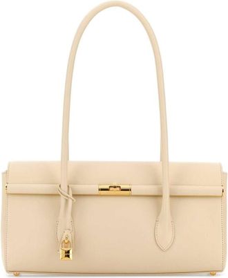 Dolce & Gabbana Dolce & Gabbana Ivory Leather Marlene Shoulder Bag