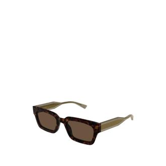 Gucci Sunglasses, male, Brown, Size: 53 MM Rectangular Frame Sunglasses