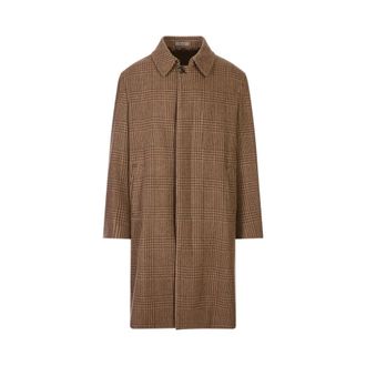 Corneliani Heren, Mantels, Bruin, Maat: XL Wol