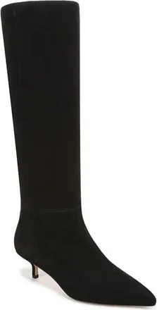Veronica Beard Lisa 45 Knee High Boot in Black Suede at Nordstrom, Size 6.5
