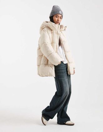 Vero Moda Luxe - Piumino oversize color crema-Neutro