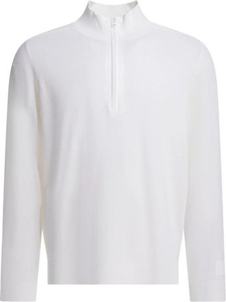 C.P. Company Metropolis Half Zip Sweater - Heren - Coltruien - Wit - M - Katoen - Truien & Vesten