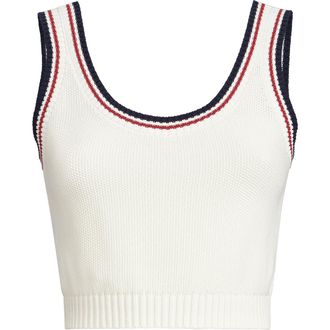 Brunello Cucinelli Knit crop top in Panama at Nordstrom, Size Xx-Large Eu