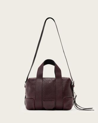 AllSaints Leather Ares Grain Compact Crossbody Bag, Size: One Size