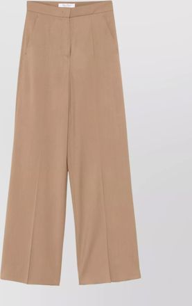 Max Mara wool high-rise wide-leg trousers