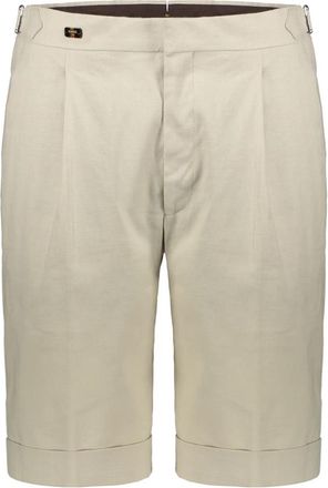 Moorer Klassieke heldere Bermudas - Heren - Korte Broeken - Beige - S - Katoen - Korte Broeken
