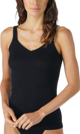 Mey Tanktop »Noblesse« schmale Passform, breite Träger, tiefer V-Ausschnitt
