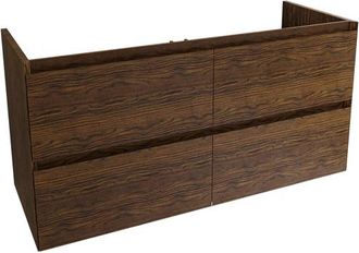 Saniclass Holz Pure Badkameronderkast - 120x45x60cm - 4 lades - Walnut pure