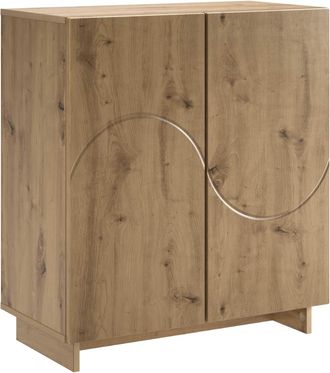 vidaXL Aparador Roble Artisan 67 X 34,5 X 75 Cm Madera De Ingenier&iacute;a Vidaxl