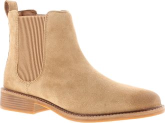 Clarks Womens Chelsea Boots Cologne Arlo 2Suede Leather Slip On light tan - Size UK 5.5