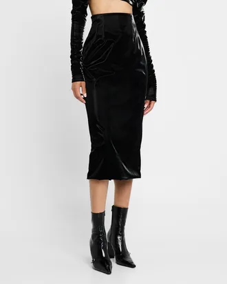 LaQuan Smith Midi Pencil Skirt