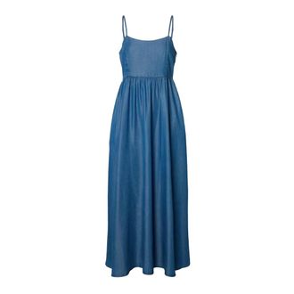 Selected Kleedjes, Dames, Blauw, S, Slfjanna Regular SL Ankle Dress