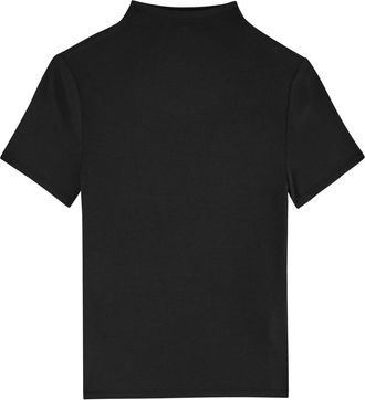 Paige Blanche Ribbed Stretch-jersey T-shirt - Black - XS (UK6 / XS)