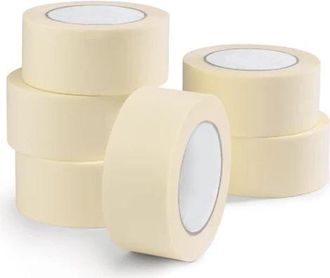 OEM Cinta De Enmascarar Y De Pintura - No Deja Residuos - Disponible En Paquetes De 6 Unidades - 48 Mm X 50 M