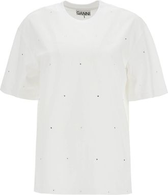 Ganni T-shirt With Rhin