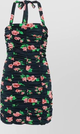 Rotate halter neck floral print mini dress