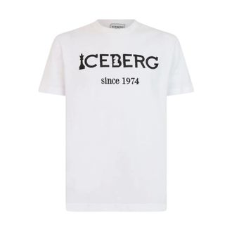 Iceberg T-shirt in Jersey - - Tops - Uomo - Bianco - 3XL