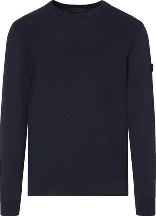 Peuterey Truien - Heren - Ronde hals truien - Blauw - XL - Katoen - Truien & Vesten