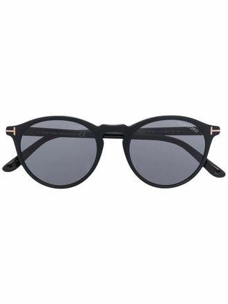 Tom Ford Eyewear Occhiali da sole tondi Aurele - Nero
