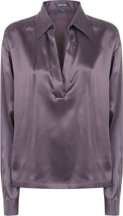 Tom Ford Blouses - Dames - Blouses - Bruin - M - Overhemden