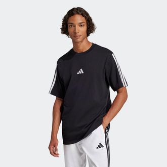 adidas T-Shirt ADIDAS SPORTSWEAR M 3S SJ T B, Herren, Gr. XXL, schwarz-weiss (schwarz, wei&szlig;), Obermaterial: 100% Baumwolle, Rundhals, Shirts T-Shirt, sportli