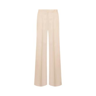 Max Mara Wide Trousers, female, Brown, Size: 2XS Badesse Wide Trousers