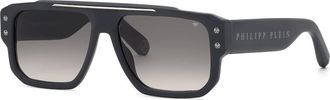 Philipp Plein SPP231 0I41 Mens Sunglasses Grey Size 58