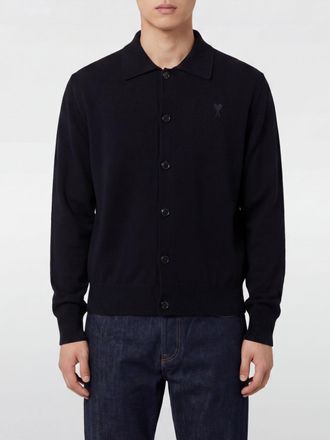 Ami Cardigan a polo di lana