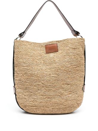 Isabel Marant Bayia raffia tote bag - Neutrals