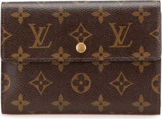 Louis Vuitton Brown Pvc Leather Long Wallet (Bi-Fold) (Pre-Owned)