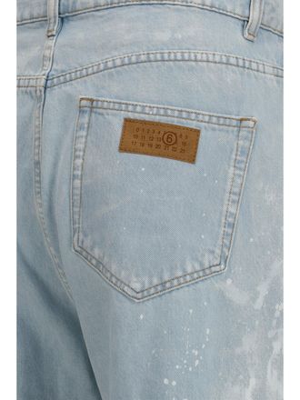 Maison Margiela Mens Jeans Light Blue Cotton Trousers