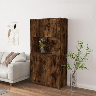 vidaXL Credenza Rovere Fumo in Legno Multistrato - Vidaxl