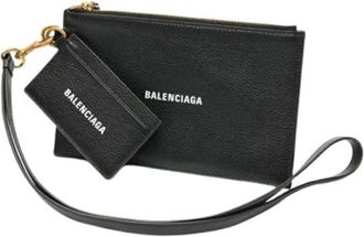 Balenciaga Pre-owned Clutches, female, Black, Size: ONE SIZE Pre-owned Vintage Pouch