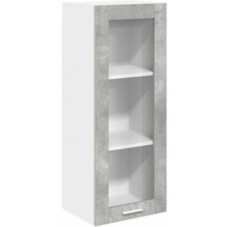 vidaXL Mueble Colgante Con Puerta Gris Concreto 40 X 31 X 100 Cm Vidaxl