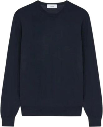 Lardini Trui met ronde hals - Heren - Ronde hals truien - Zwart - L - Wol - Truien & Vesten