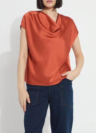Lyss&eacute; Yasmin Drape Neck Sleeveless Blouse