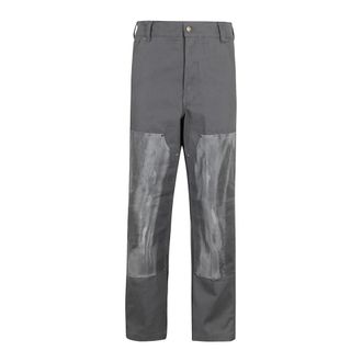 Dickies Lucas Waxed Double Knee Pants - - Trousers - Uomo - Grigio - W34
