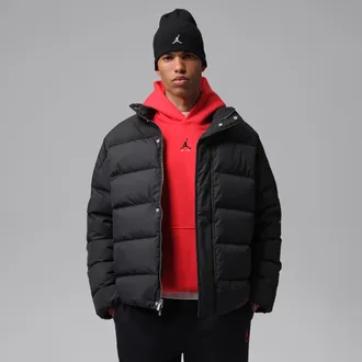 Nike Jordan Mens Jordan Flight Down Puffer Jacket in Black | IM9161-010