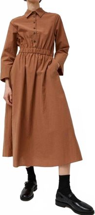 No.6 Store Crosby Midi Dress In Tan