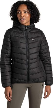 Craghoppers Dames Compresslite IX Ge&iuml;soleerde Hooded Jacket (Zwart)