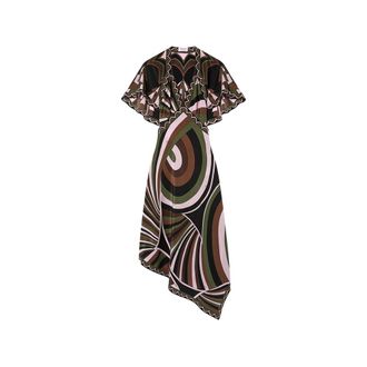 Pucci Iride-and-Baiadera-print Cr&ecirc;pe-de-chine Dress
