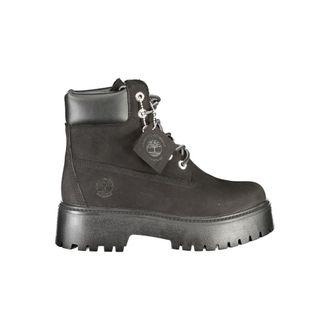 Timberland Black Leather Women Womens Boot