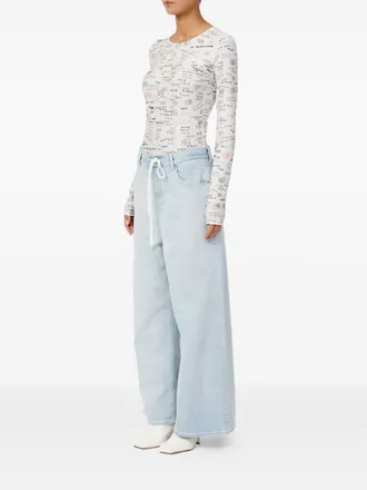 Maison Margiela Wide-Leg Light Wash Jeans - Light Blue