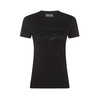 Versace Jeans Couture T-Shirts, female, Black, Size: XS T-shirt