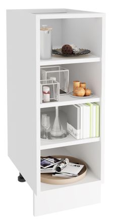ebuy24 Estante De Cocina Vcm Dimensiones Aprox. Al. 82 X An. 30 X P. 44 Cm Espacio De Almacenamiento Suficiente Estante De Ahorro De Espacio - Esilo (blanco)