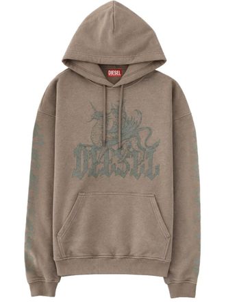 Diesel Brown Graphic Hoodie