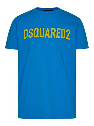 Dsquared2 Light blue cotton T-shirt