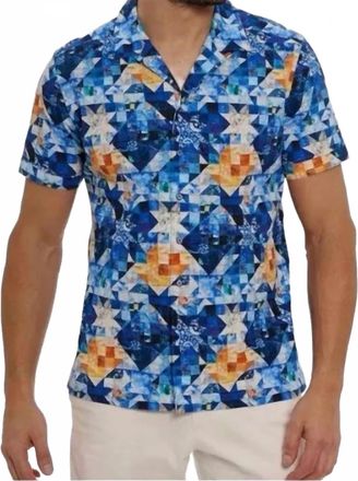 Robert Graham Sashiko Camp Shirt In Multi