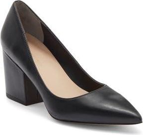 Stuart Weitzman Ave 75 Block Heel Pump in Black at Nordstrom Rack, Size 5.5